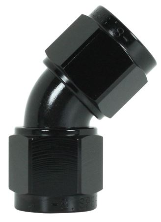 132-10-BLK -10 female union 45 degree - SS Racetech Rods & Customs