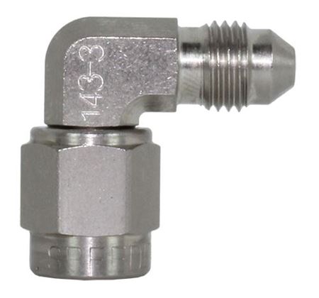 143-03-S -3 female to male 90 degree - steel