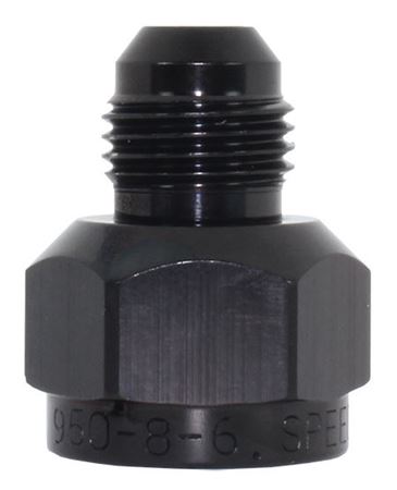 950-06-04-BLK -6 female to - 4 male reducer - SS Racetech Rods & Customs