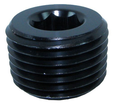 932-08-BLK 1/2 NPT in hex plug