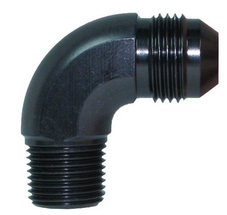 822-10-BLK -10AN to 1/2" NPT 90° Adapter, Black - Speedflow