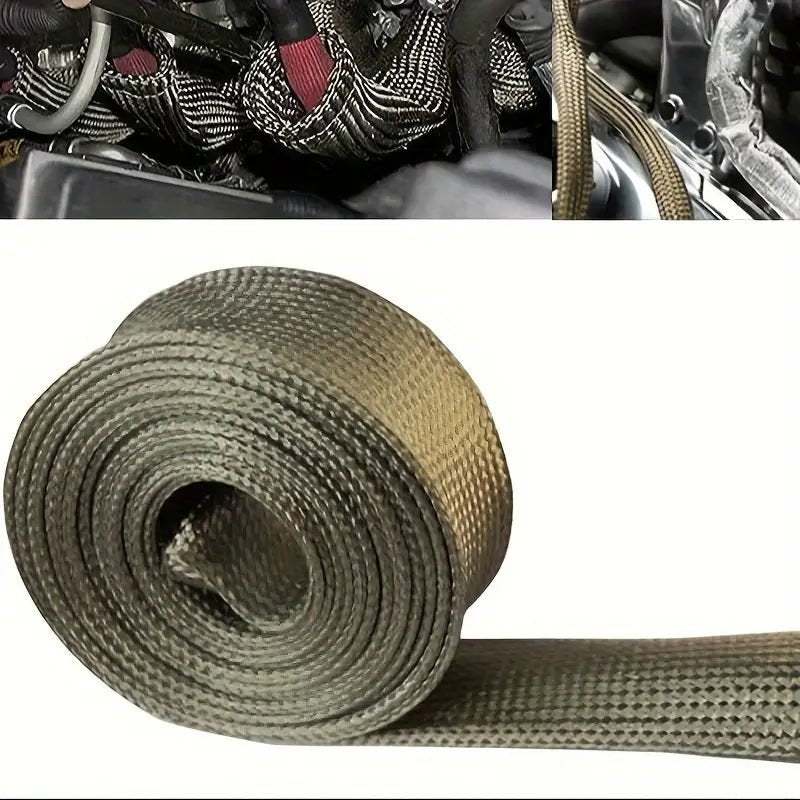 1" Supreme Fuel Line Heat Shield Sleeve - Titanium - Race Ready Gear