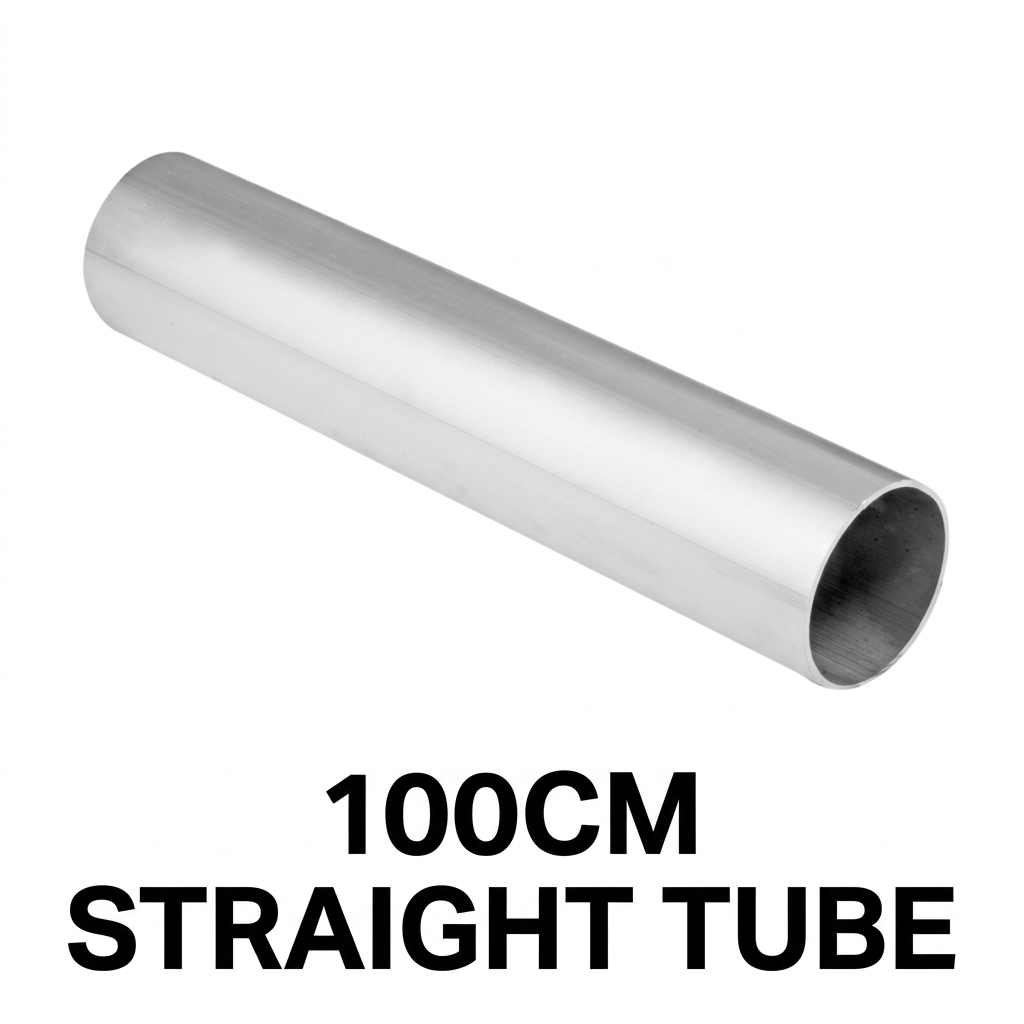 Proflow Aluminium Straight Tube 2." x 100cm - PFEAP101-200L