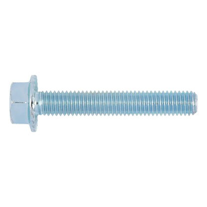 M8X30 HEXAGON HEAD SERRATED SCREW WITH FLANGE W-0274, STEEL 8.8, ZINC-PLATED, BLUE PASSIVATED (A2K)