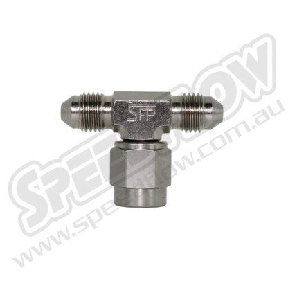 144-03-S -3 tee swivel on branch - steel - SS Racetech Rods & Customs