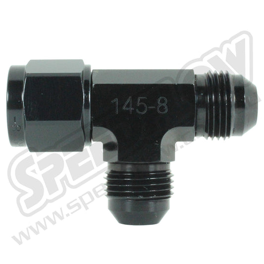 Speedflow 145-12-BLK -12 AN Tee Swivel on Run | 145-12-BLK - 145 Series