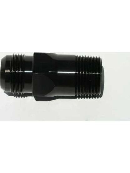 WP1020S - meziere straight thread adaptor fitting -20 AN TO 1" NPT - BLACK