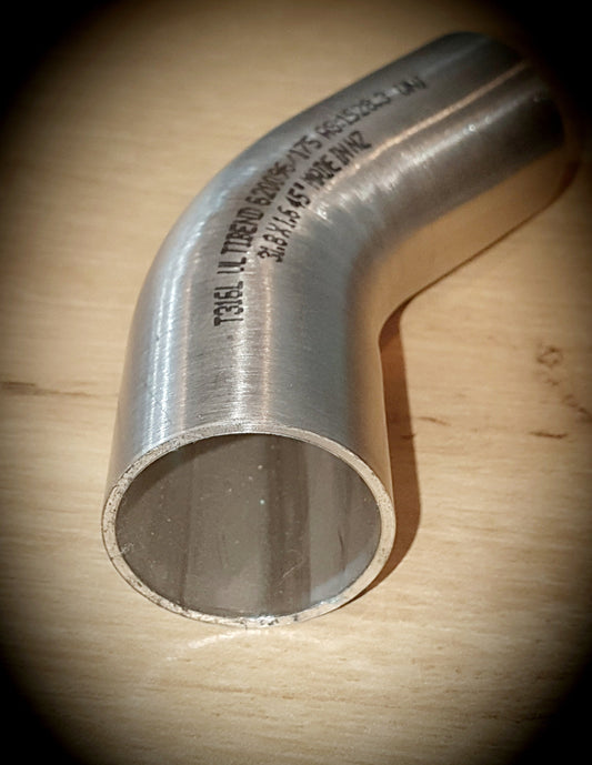 316 1 3/4" 45 degree 316 stainless bend