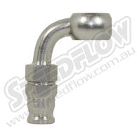 219-03 -3 hose to 3/8 M10 banjo 90 degree - SS Racetech Rods & Customs