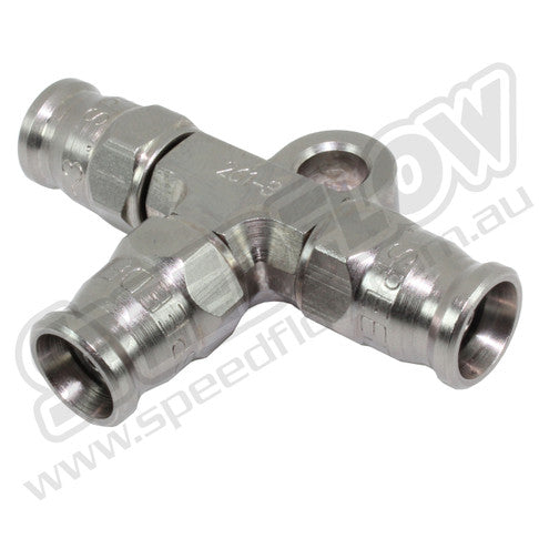 261-03-S -3 hose end tee with bracket