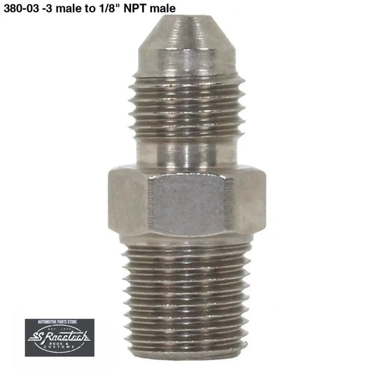 380-03 -3 male to 1/8’’ NPT male SPEEDFLOW FITTINGS