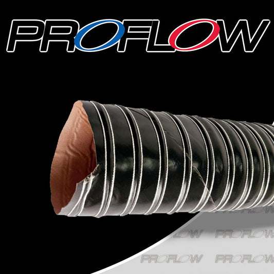 PFESBD063-2 Proflow Silicone Brake Duct Hose 2.5 inch, 2 Metre Length, Black, 63mm ID, 68mm OD