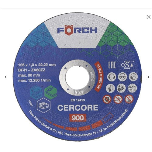 Forch Cercore 900 cutting disc 125X1