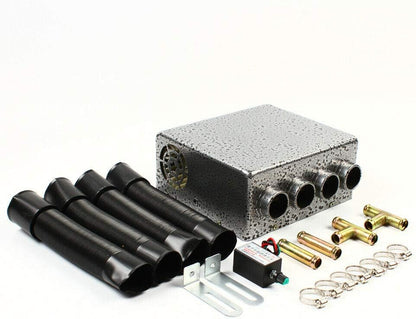 12V Under Dash Auxiliary Heater with Speed Switch – 4 Port | Car & Truck