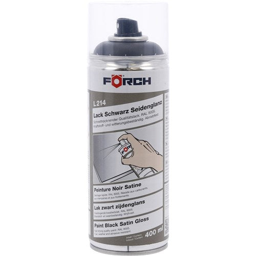 Forch Paint satin black R9005 L214 400ML