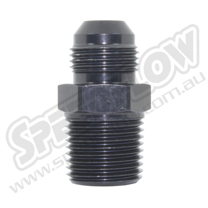 816 - 12 - 08 - BLK - 12 Flare to 1/2_ NPT AdapterSS Racetech Rods & CustomsSPEEDFLOW FITTINGS