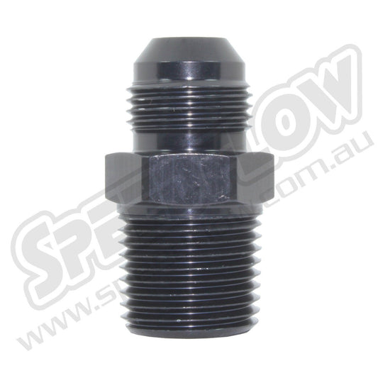 816 - 12 - 08 - BLK - 12 Flare to 1/2_ NPT AdapterSS Racetech Rods & CustomsSPEEDFLOW FITTINGS