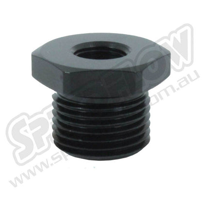 Speedflow M16 to 1/8 NPT Reducer Adapter - Black (912-M16-02-BLK)