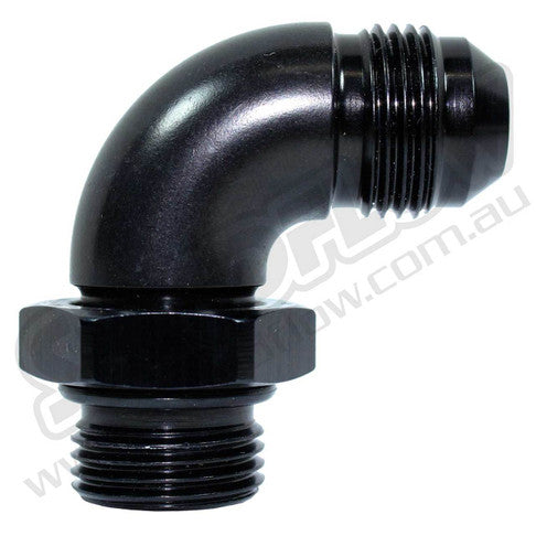 922-08-BLK -8 male to -8 port 90 degree