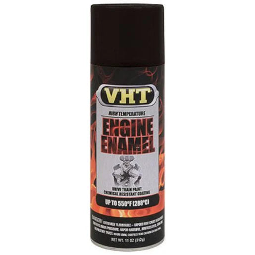 SP139 VHT Engine Enamel Satin Black 312g Aerosol - SS Racetech Rods & Customs