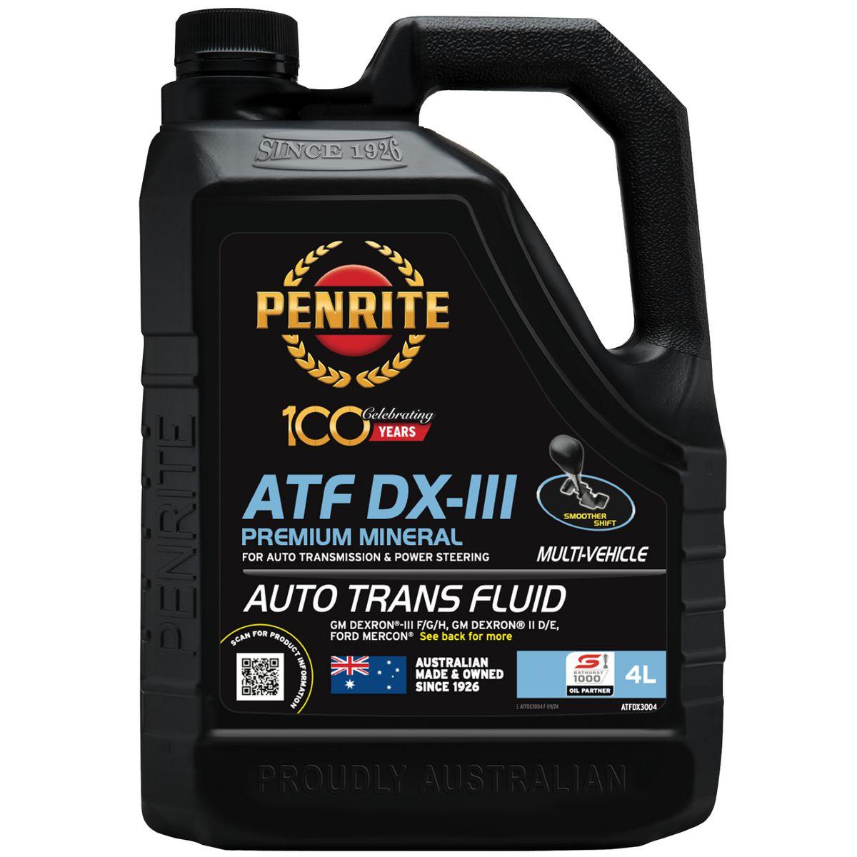 Penrite ATF DXIII Automatic Transmission Fluid 4L - ATFDX3004