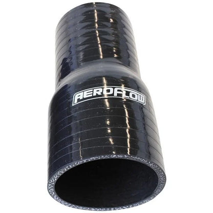 Aeroflow Straight Silicone Hose Reducer 45–38mm (1-3/4" to 1-1/2") Gloss Black – AF9201-175-150