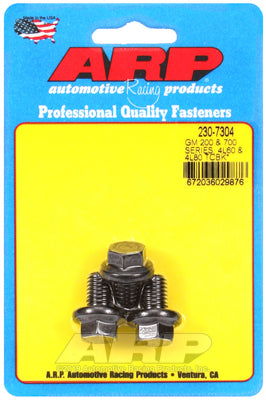 ARP-230-7304 ARP Torque Converter Bolts, 10mm x 1.5, Hex, 8740 Chromoly, 200-4R, 700R4, 4L60, 4L60E, 4L80E Set of 3