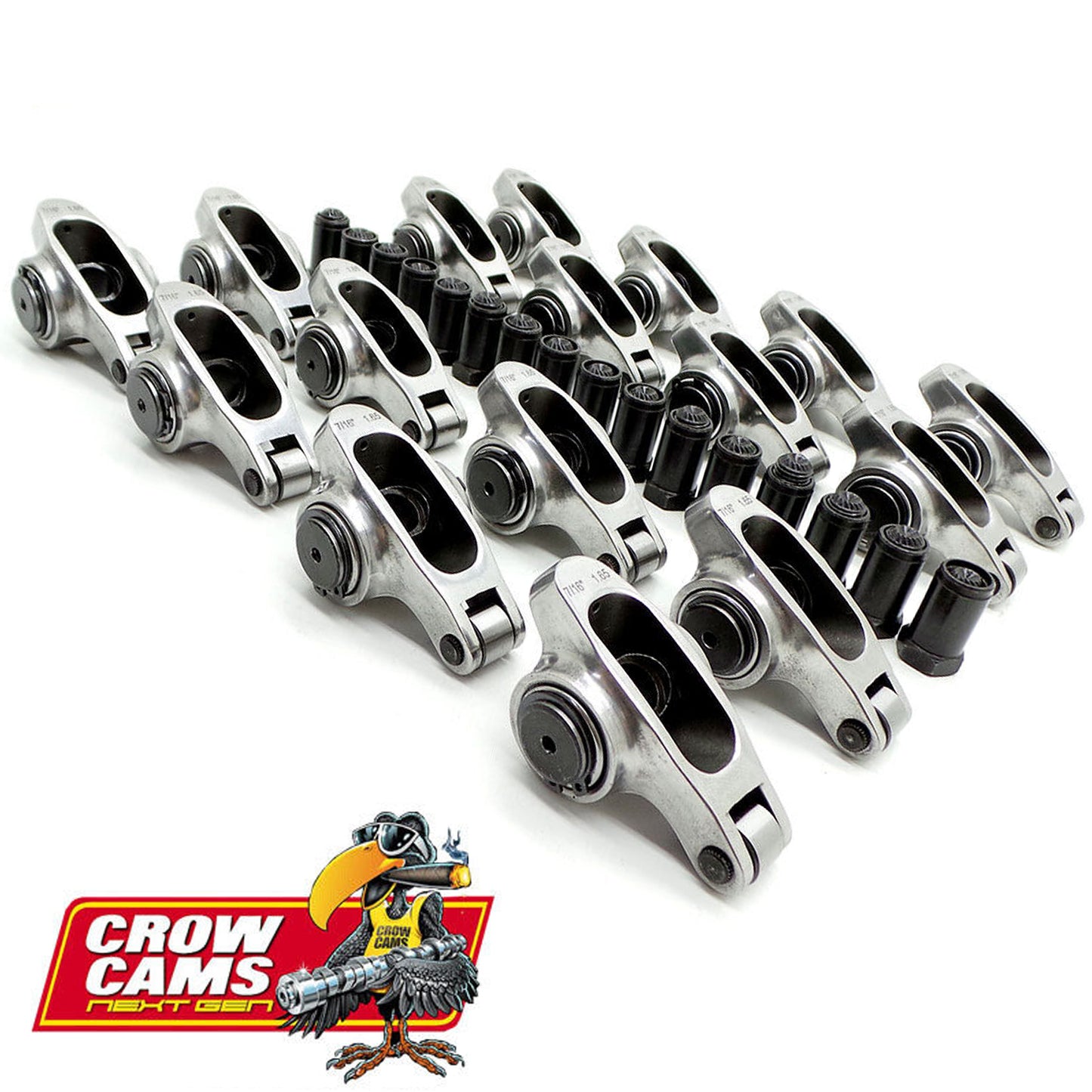 CRHL8167 CROWCAMS Rocker Set, For Holden V8, 1.65RR 7/16 Stud, 600lb Max Spring Pressure