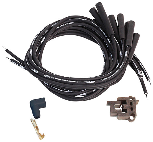 MSD5551 - MSD street fire spark plug lead set  straight spark plug universal fit
