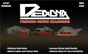 Deadna Premium sound  deadening 10 SHEETS - 48 x 78cm x 2.2mm