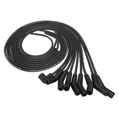 Proflow SuperMax Ignition Lead Kit 8.5mm Black - Universal V8 135° Plug HEI (PFE-L85135BK) by SS Racetech Rods & Customs