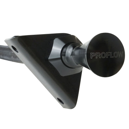PFE-XTD-3400TM Proflow Transmission Dipstick, Braided Stainless Black , Billet Handle, Transmission Mount, TH400, Each - SS Racetech Rods & Customs