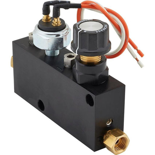PFE398 Proflow Adjustable Proportioning Valve Block , brake switch , Black Aluminium, Kit by SS Racetech Rods & Customs