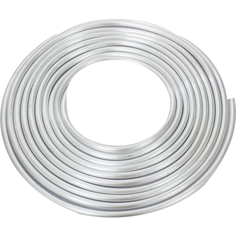 Aluminium Hard Line AN10 (-10) 5/8" — 12.5ft Roll | Raw Silver