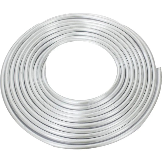 Aluminium Hard Line AN06 (-06) 3/8" — 12.5ft Roll | Raw Silver