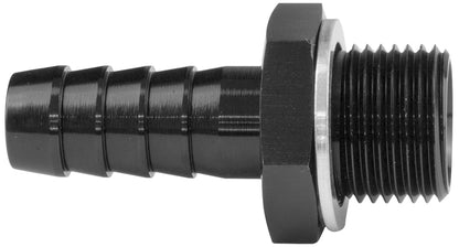 Proflow Fitting Adaptor Male M12 x 1.50mm To 3/8in. Barb, Black - PFE731-02BK by SS Racetech Rods & Customs