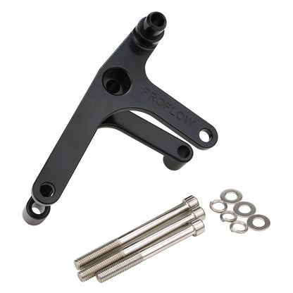 PFEABHOL04BK Proflow Alternator Bracket Kit, Aluminium GM For Holden VT-VZ Commodore LS1 LS2, Black - SS Racetech Rods & Customs