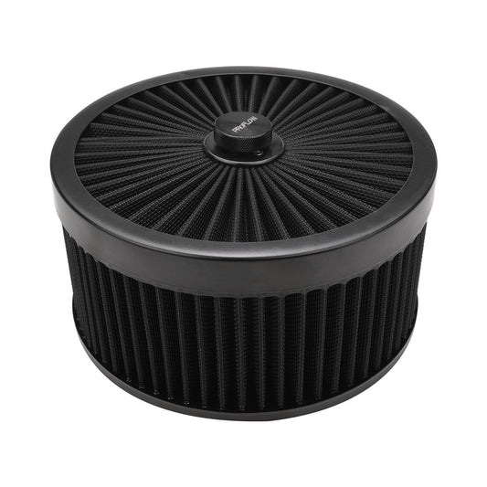 PFEAF-230127B Proflow Air Filter Assembly Flow Top Round Black 9in. x 5in. Suit 5-1/8in. Flat Base