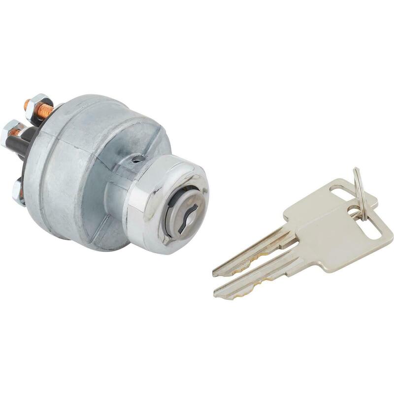 PFEBT-410BK Proflow Universal Ignition Switch, Stainless Bezel, 3-Way, GM Style, Set by SS Racetech Rods & Customs