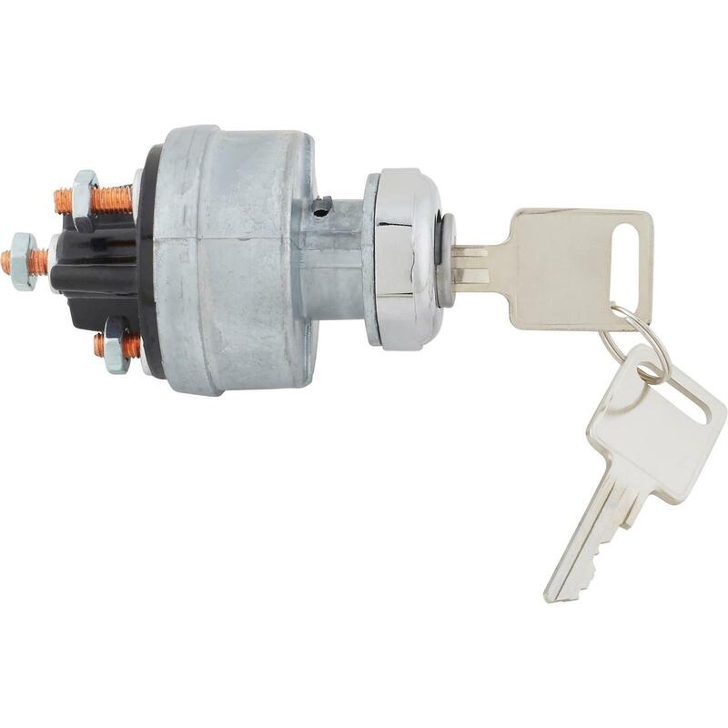 PFEBT-410BK Proflow Universal Ignition Switch, Stainless Bezel, 3-Way, GM Style, Set by SS Racetech Rods & Customs