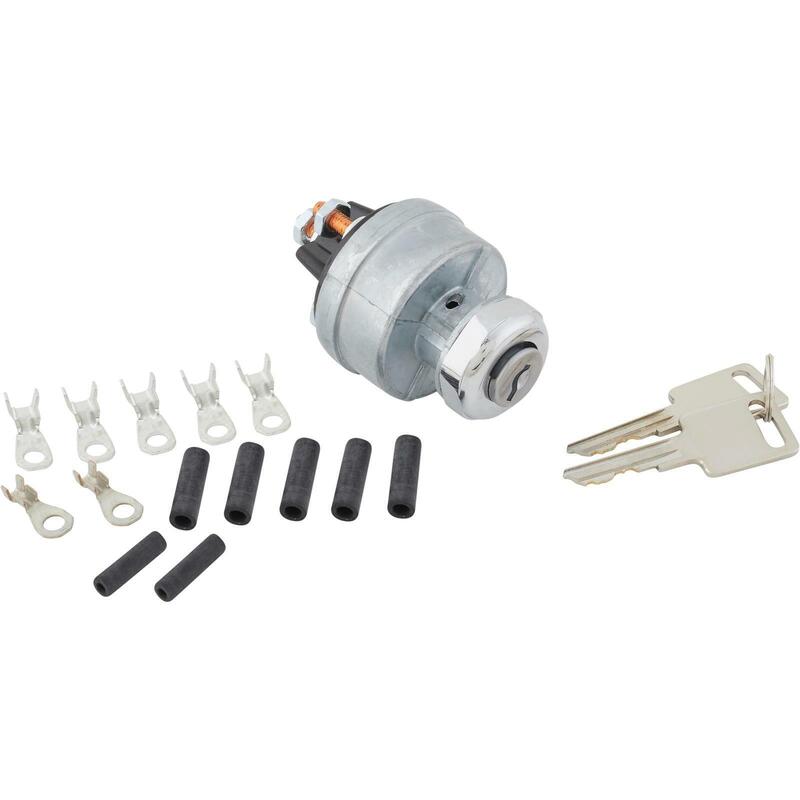 PFEBT-410BK Proflow Universal Ignition Switch, Stainless Bezel, 3-Way, GM Style, Set by SS Racetech Rods & Customs