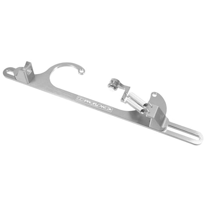 PFECB4150P Proflow Throttle Cable Bracket, Billet Aluminium, Polished, Holley 4150/4160, Each - SS Racetech Rods & Customs