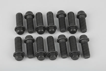 Proflow Header Bolts | M8 x 1.25mm x 25mm | Black Oxide Steel | Chev/Holden LS Engine | Set of 12 - PFEEHBLSBK by SS Racetech Rods & Customs