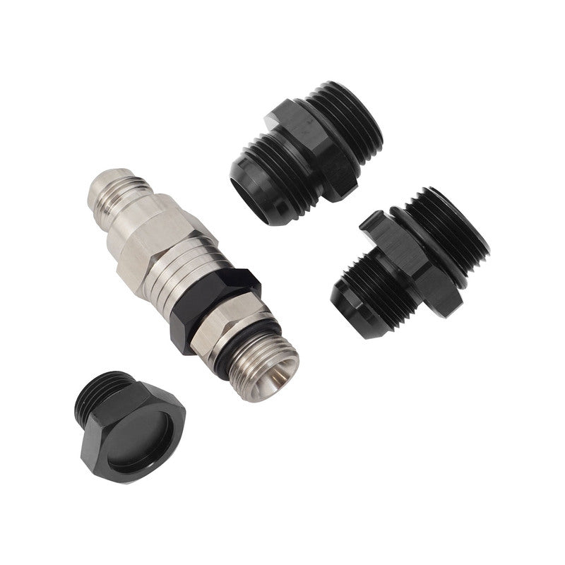 Proflow Fuel Pump, Electric, 400 GPH, 12-20 PSI, E85, AN12 ORB Inlet/Outlet, External Bypass, Black - PFEFS12400 by SS Racetech Rods & Customs