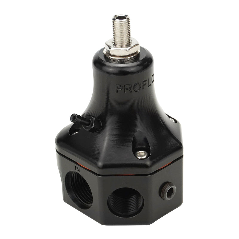 PFEFS13110 Proflow Fuel Pressure Regulator, EFI Pro, 30-75 PSI, 4-Port, 2000 HP, Billet Aluminium, Universal - SS Racetech Rods & Customs