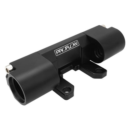 PFEFS650-10 Proflow E85 Flex Fuel Sensor Adapter, Dual Channel, -10AN ORB, Billet Aluminium, Black