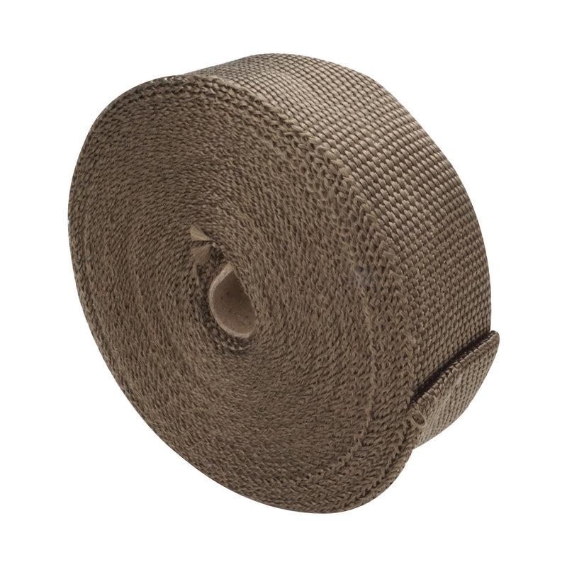 PFEHS-101050PL Proflow Exhaust Wrap, Titanium, 980 Degrees Celsius, Lava Rock, Natural, 1 in. Width, 50 ft Roll, 10 Locking tie Kit