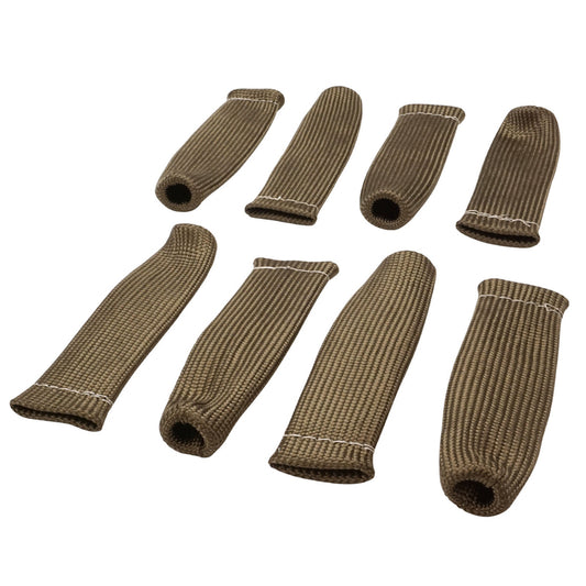 PFEHS-640108 Proflow Spark Plug Boot Heat Shields, Lava Rock, 640°C, Natural, 1 in. i.d., 8 in Length, Set of 8