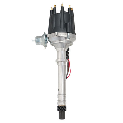 PFEID220R Proflow Distributor, Billet Black Ready-to-Run Black, Vacuum Advance, SB & BB For Chevrolet V8