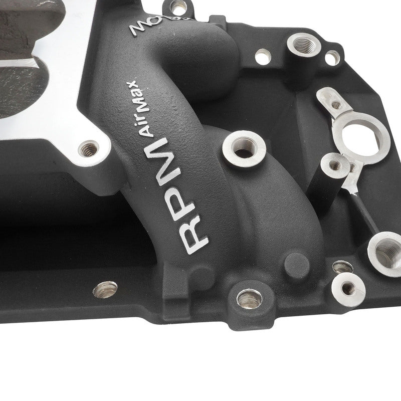 PFEM7561-BK Proflow Intake Manifold, RPM AIRMax, Aluminium, Black, Square Bore, Chevrolet, Big Block Oval Port, Each